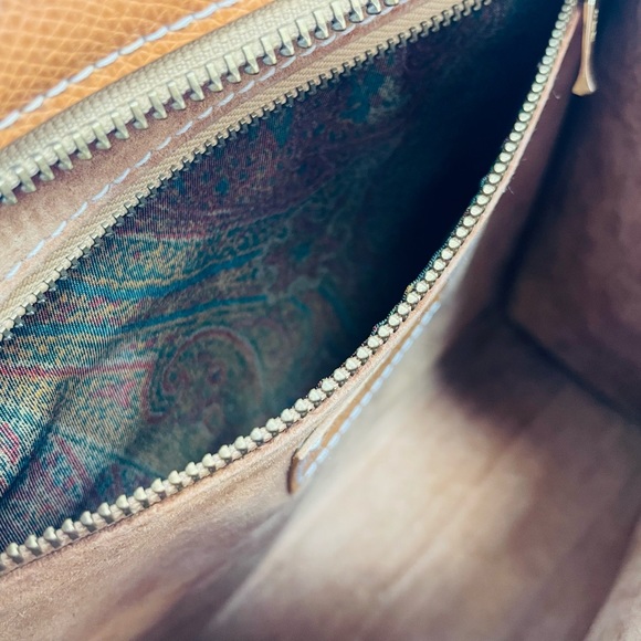 ETRO LEATHER 2 WAY BAG WITH REMOVEABLE STRAP - Picture 6 of 13